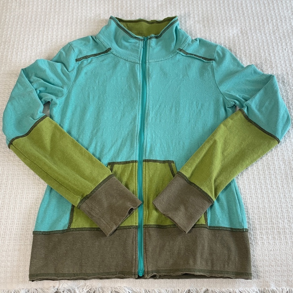 Prana zip up jacket hemp and organic cotton blend size medium - Picture 4 of 8